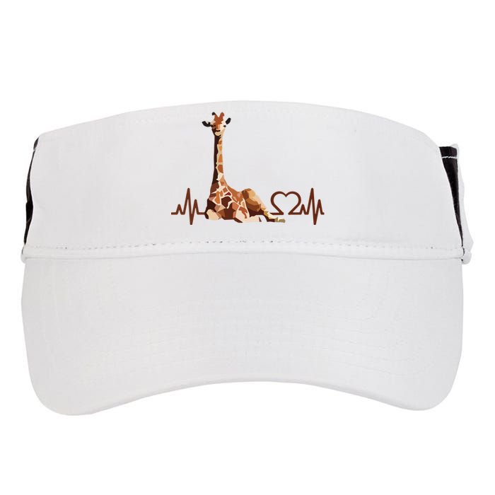 Birthday Giraffe Heartbeat Shirts For Woman Man Adult Drive Performance Visor