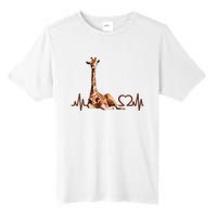 Birthday Giraffe Heartbeat Shirts For Woman Man Tall Fusion ChromaSoft Performance T-Shirt