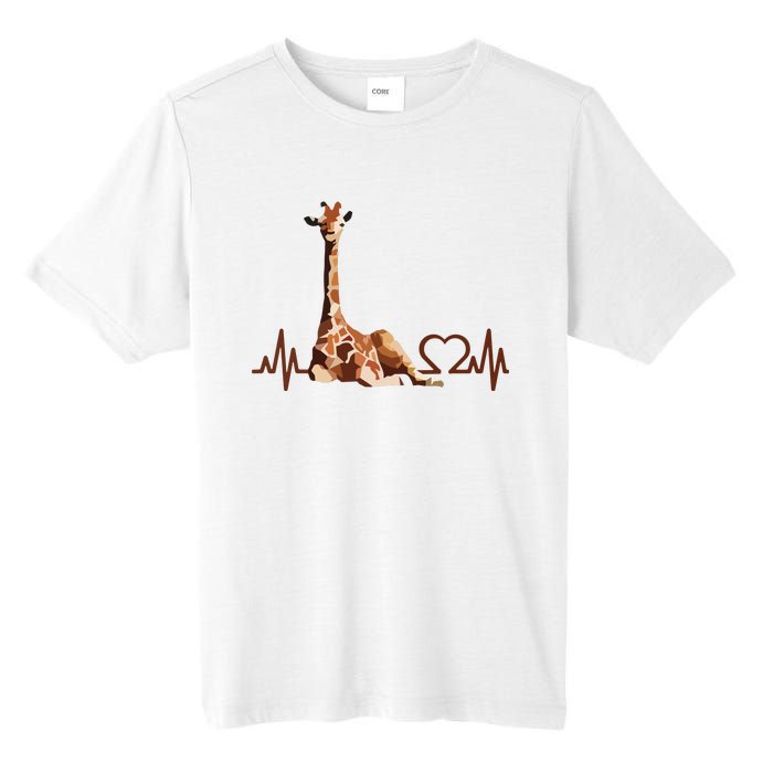 Birthday Giraffe Heartbeat Shirts For Woman Man Tall Fusion ChromaSoft Performance T-Shirt