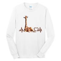 Birthday Giraffe Heartbeat Shirts For Woman Man Tall Long Sleeve T-Shirt