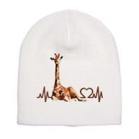 Birthday Giraffe Heartbeat Shirts For Woman Man Short Acrylic Beanie