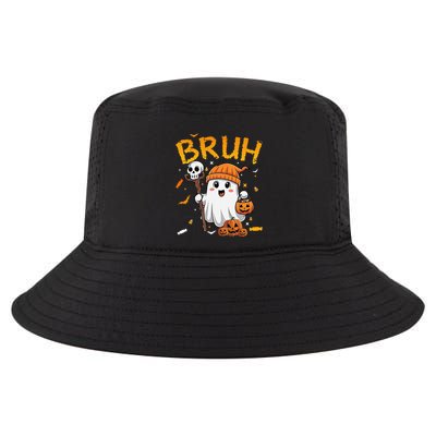 Bruh Ghost Halloween Cute Ghost Candy Funny Halloween Cool Comfort Performance Bucket Hat