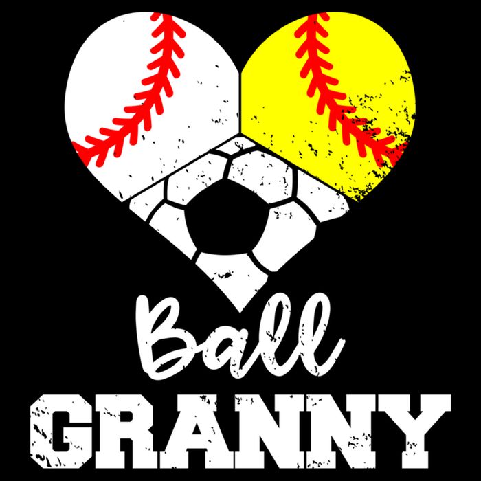 Ball Granny Heart Funny Baseball Softball Soccer Granny Gift Impact Tech Backpack