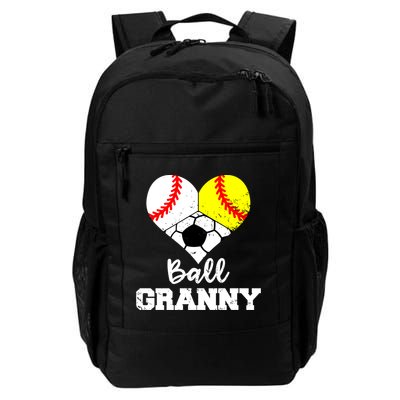 Ball Granny Heart Funny Baseball Softball Soccer Granny Gift Backpack