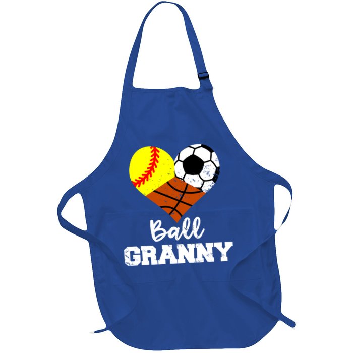 Ball Granny Heart Funny Softball Soccer Basketball Granny Gift Apron