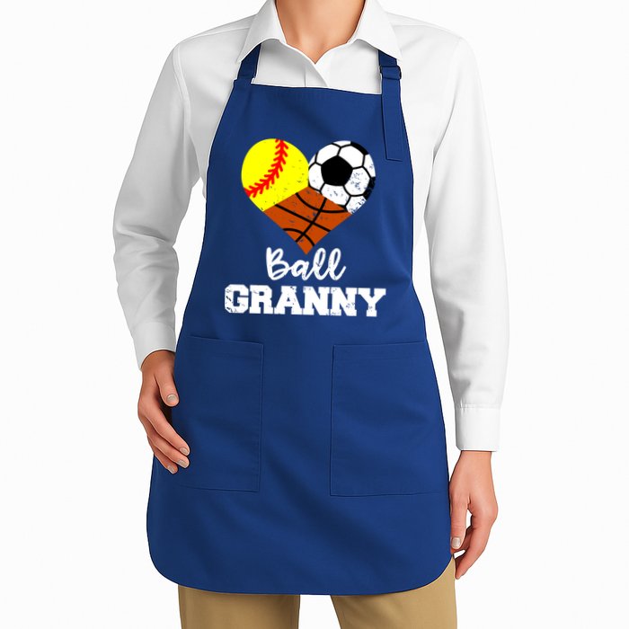 Ball Granny Heart Funny Softball Soccer Basketball Granny Gift Apron