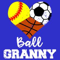 Ball Granny Heart Funny Softball Soccer Basketball Granny Gift Apron