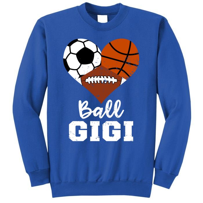 Ball Gigi Heart Funny Soccer Basketball Football Gigi Gift Sweatshirt