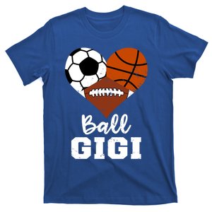 Ball Gigi Heart Funny Soccer Basketball Football Gigi Gift T-Shirt