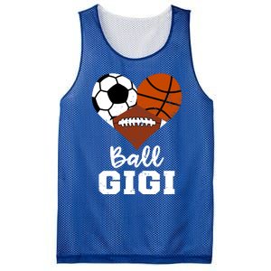 Ball Gigi Heart Funny Soccer Basketball Football Gigi Gift Mesh Reversible Basketball Jersey Tank