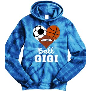 Ball Gigi Heart Funny Soccer Basketball Football Gigi Gift Tie Dye Hoodie