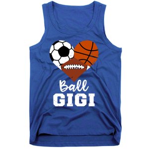 Ball Gigi Heart Funny Soccer Basketball Football Gigi Gift Tank Top