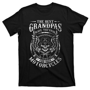 Best Grandpas Have Tattoos And Ride Motorcycles Biker Biking T-Shirt