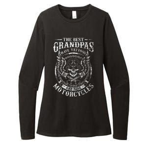 Best Grandpas Have Tattoos And Ride Motorcycles Biker Biking Womens CVC Long Sleeve Shirt