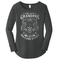 Best Grandpas Have Tattoos And Ride Motorcycles Biker Biking Women's Perfect Tri Tunic Long Sleeve Shirt