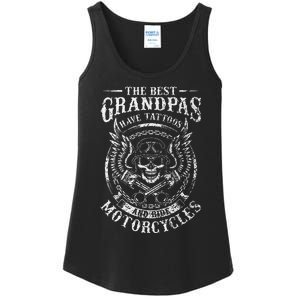 Best Grandpas Have Tattoos And Ride Motorcycles Biker Biking Ladies Essential Tank