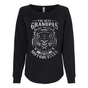 Best Grandpas Have Tattoos And Ride Motorcycles Biker Biking Womens California Wash Sweatshirt