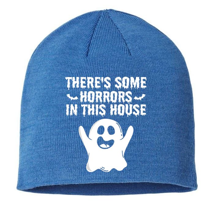 Boo Ghost Halloween Theres Some Horrors In House Vibe Gift Sustainable Beanie