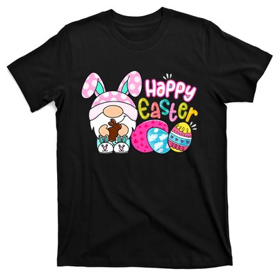 Bunny Gnome Hug Easter Eggs Hunting Happy Easter Day Gift T-Shirt