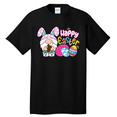 Bunny Gnome Hug Easter Eggs Hunting Happy Easter Day Gift Tall T-Shirt