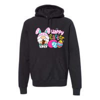 Bunny Gnome Hug Easter Eggs Hunting Happy Easter Day Gift Premium Hoodie