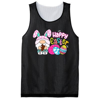 Bunny Gnome Hug Easter Eggs Hunting Happy Easter Day Gift Mesh Reversible Basketball Jersey Tank