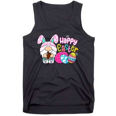 Bunny Gnome Hug Easter Eggs Hunting Happy Easter Day Gift Tank Top