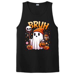 Bruh Ghost Halloween Cute Ghost Trick Or Treat Candy PosiCharge Competitor Tank