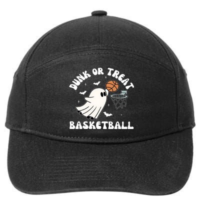 Basketball Ghost Halloween Cute Ghoul 7-Panel Snapback Hat