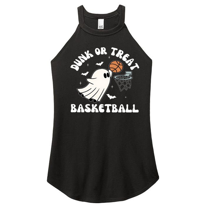 Basketball Ghost Halloween Cute Ghoul Women’s Perfect Tri Rocker Tank