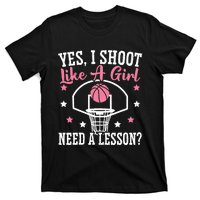 Basketball Girl Hoop Junkie Sport Lover Basketball Player T-Shirt