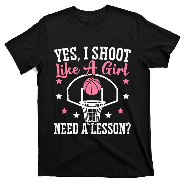 Basketball Girl Hoop Junkie Sport Lover Basketball Player T-Shirt