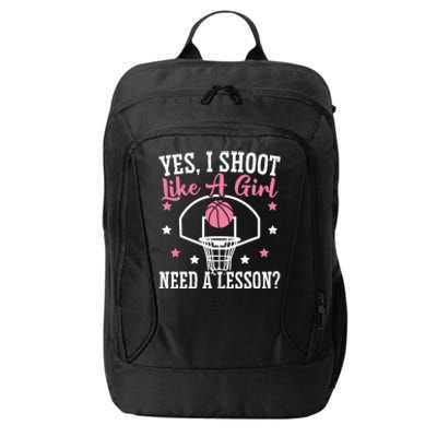 Basketball Girl Hoop Junkie Sport Lover Basketball Player City Backpack