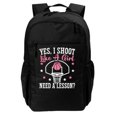 Basketball Girl Hoop Junkie Sport Lover Basketball Player Daily Commute Backpack