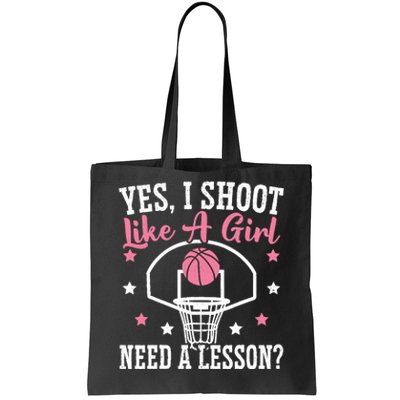 Basketball Girl Hoop Junkie Sport Lover Basketball Player Tote Bag