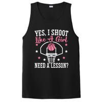 Basketball Girl Hoop Junkie Sport Lover Basketball Player PosiCharge Competitor Tank