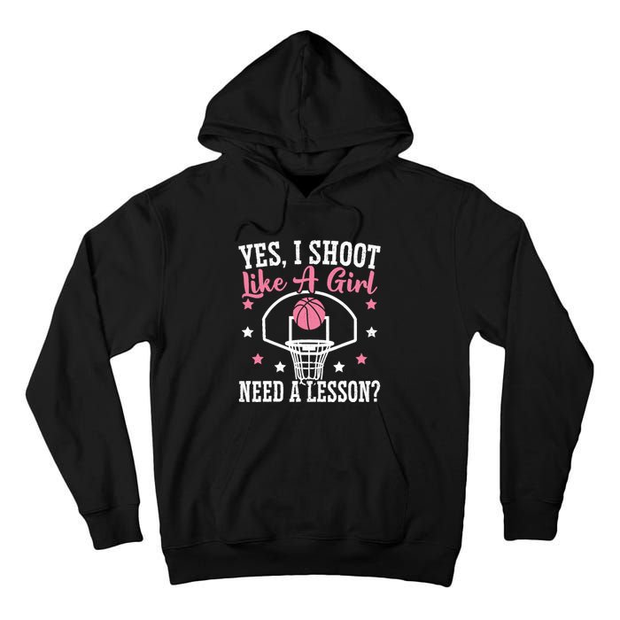 Basketball Girl Hoop Junkie Sport Lover Basketball Player Tall Hoodie