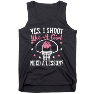 Basketball Girl Hoop Junkie Sport Lover Basketball Player Tank Top