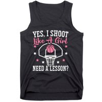 Basketball Girl Hoop Junkie Sport Lover Basketball Player Tank Top