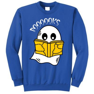 Booooks Ghost Halloween Reading Cute Ghost Reading Book Cool Gift Sweatshirt