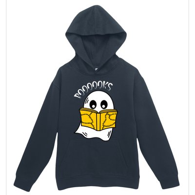 Booooks Ghost Halloween Reading Cute Ghost Reading Book Cool Gift Urban Pullover Hoodie