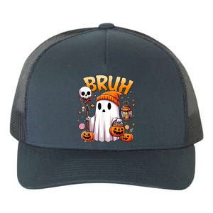 Bruh Ghost Halloween Cute Ghost Trick Or Treat Yupoong Adult 5-Panel Trucker Hat