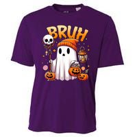 Bruh Ghost Halloween Cute Ghost Trick Or Treat Cooling Performance Crew T-Shirt