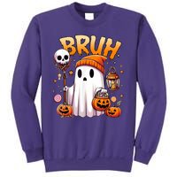 Bruh Ghost Halloween Cute Ghost Trick Or Treat Sweatshirt