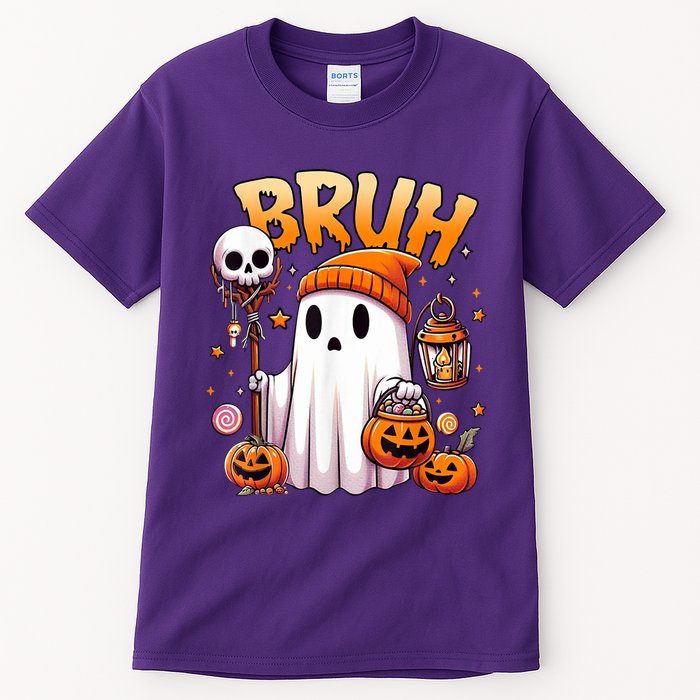 Bruh Ghost Halloween Cute Ghost Trick Or Treat Tall T-Shirt