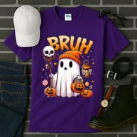 Bruh Ghost Halloween Cute Ghost Trick Or Treat Tall T-Shirt