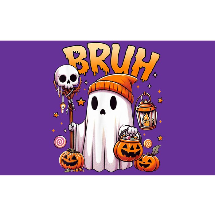 Bruh Ghost Halloween Cute Ghost Trick Or Treat Bumper Sticker