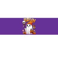 Bruh Ghost Halloween Cute Ghost Trick Or Treat Bumper Sticker