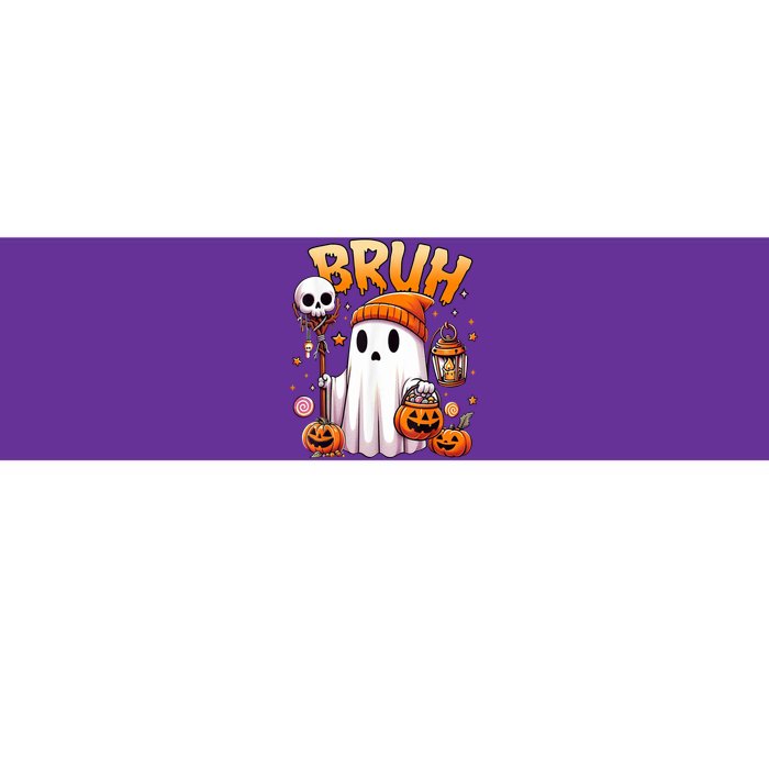 Bruh Ghost Halloween Cute Ghost Trick Or Treat Bumper Sticker