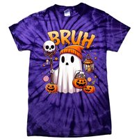 Bruh Ghost Halloween Cute Ghost Trick Or Treat Tie-Dye T-Shirt